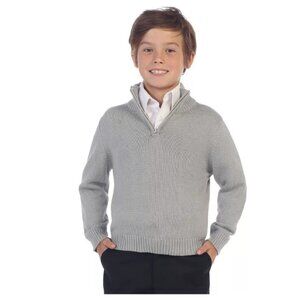 Gioberti Boy's Knitted Half Zip 100% Cotton Sweater